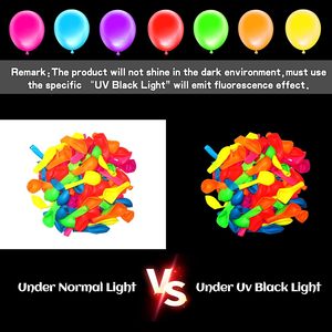 Wholesale UV Neon <b>Balloons</b> Neon <b>Glow</b> Party <b>Balloons</b> UV Black Light <b>Balloons</b> <b>Glow</b> <b>in</b> <b>the</b> <b>Dark</b> for Birthday Wedding <b>Glow</b> Party - Product Image 3