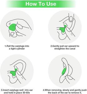 شهادة CE معتمدة للحد من الضوضاء الناعمة PU مع شعار مخصص سدادات أذن النوم واقي السمع للسلامة عازل للصوت - Product Image 6