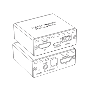 4K60 1x1 <span class=keywords><strong>HDMI</strong></span> Audio extractor hỗ trợ đầu ra Scaler, 4K đến 1080p hỗ trợ âm thanh de-nhúng định dạng âm thanh kỹ thuật số HDR10, - Product Image 5