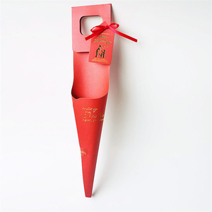 Caja de Flores de Papel Ecológica Personalizada <span class=keywords><strong>JUMI</strong></span> F-008, Moderna y Clásica, Ideal para el Día de San Valentín, la Más Vendida de Fábrica, en Forma Cónica, en Bolsa Individual - Product Image 5