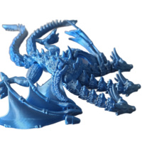 Modèle de monstre jouet dinosaure Hydreigon imprimé en 3D article décoratif en plastique fabriqué avec des services d'usinage de précision