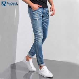 Profunda fábrica ligeramente rasgado estiramiento impresión <span class=keywords><strong>pantalones</strong></span> vaqueros personalizados Skinny hombres - Product Image 2