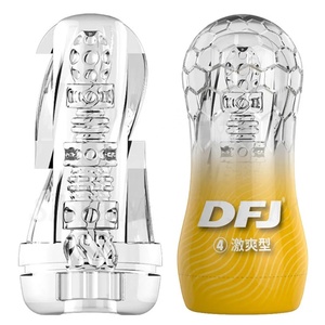 Vacuum Pocket Mannelijke Masturbator Cup Zachte seksspeeltjes Transparante <span class=keywords><strong>vagina</strong></span> Volwassen uithoudingsvermogen Oefening voor mannen - Product Image 6