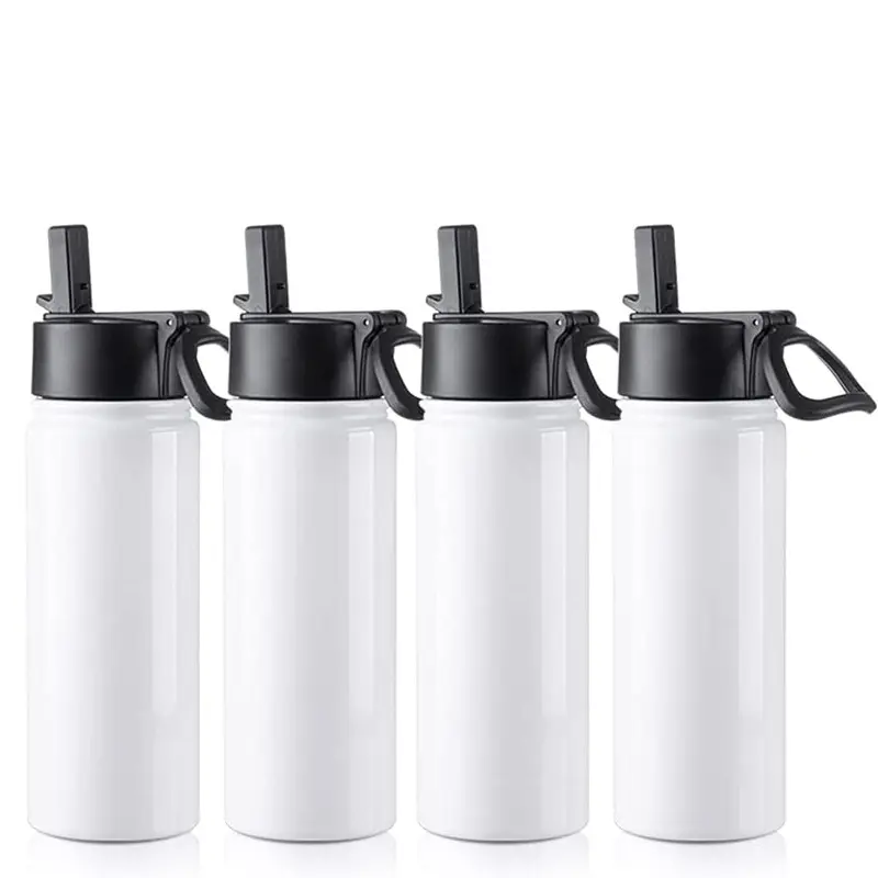 Custom Double Wall Vacuum Stainless Steel Wide Mouth Flask Sports Leakproof BPA Free Lid Tumbler Drinkware Cup Water Bottle