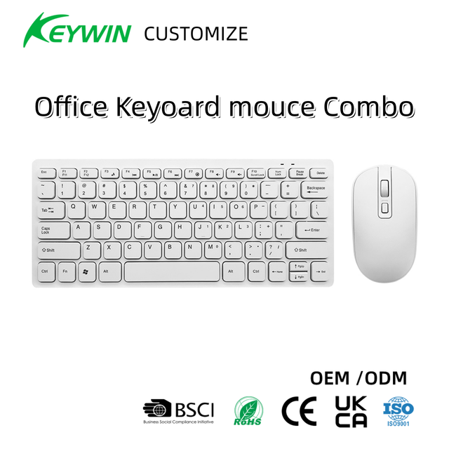OEM ODM Stock Factory 2.4G Wireless Keyboard and Mouse Combo Custom Mini USB Keyboard Mouse Set for Office & Tablet Use