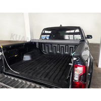 Couvre-caisse de camionnette en alliage d'aluminium, couvre-caisse rigide à trois plis encastré pour Ford F150 2015-2020, installation sans perçage