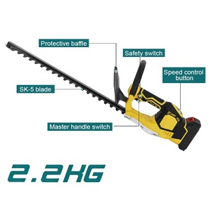Cortasetos Eléctrico de Litio Recargable y Portátil, Sin Escobillas, con Doble Cuchilla - Product Image 3