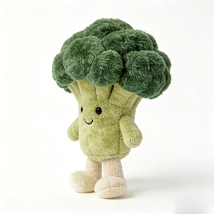 Peluche personnalisable en forme de brocoli, peluche verte de brocoli sur mesure, vente en gros de poupées en peluche de brocoli vert - Product Image 6