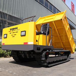 Mini camión de basura con pista, camión de basura con grúa, pista de goma, transportador sobre orugas de 1 tonelada, en venta - Product Image 5