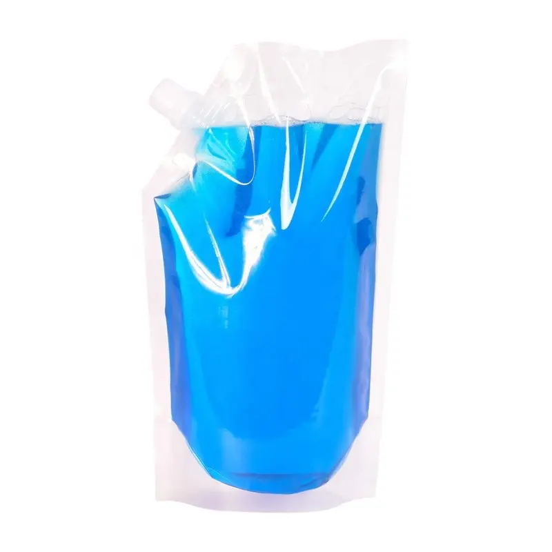 Sacchetti di plastica custom succo di alluminio sacchetto di plastica cannuccia all'interno del sacchetto liquido alluminio lamina beccuccio stand up pouch