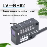 Sensor Láser Fotoeléctrico Óptico de Salida Digital KEYENCE, Tipo Retro-Reflexivo, Punto de Luz Pequeño LV-NH62 LV-NH64