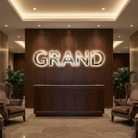 Lettres LED 3D personnalisées en acrylique rétroéclairées, étanches, pour fleuriste et boutique de fleurs, signalétique lumineuse publicitaire décorative