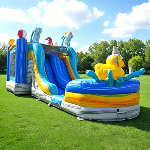 Château gonflable sur <span class=keywords><strong>le</strong></span> thème de l'arc-en-ciel pastel avec piscine, toboggan aquatique en PVC pour enfants, idéal pour les fêtes d'anniversaire à la <span class=keywords><strong>plage</strong></span>, matériel de <span class=keywords><strong>location</strong></span> - Product Image 5