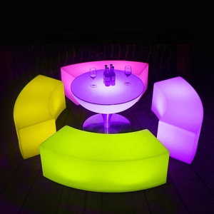 New Led Light up Furniture Waterproof Rechargeable <strong>Outdoor</strong> Led <strong>bar</strong> Table Chair <strong>Set</strong> for Cafe Shop Pub Hotel Wedding Rental Party - Product Image 6