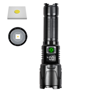 10000 Lumens Aluminum Alloy Magnetic Suction Tactical <b>LED</b> Flashlight USB <b>Rechargeable</b> Waterproof Zoom Camping Work - Product Image 1