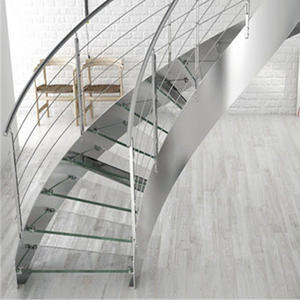 Pasamanos <span class=keywords><strong>de</strong></span> Cristal Curvo Decorativo <span class=keywords><strong>de</strong></span> Alta Gama para <span class=keywords><strong>Escaleras</strong></span> con Poste, Soporte <span class=keywords><strong>de</strong></span> Ladrillo, Abrazadera y Clip <span class=keywords><strong>de</strong></span> Fijación - Product Image 6