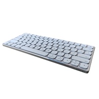 Keyboard Bluetooth Aluminium Nirkabel Isi Ulang BT1/BT2/BT3 Multi Saluran untuk Apple iPad iPhone Notebook