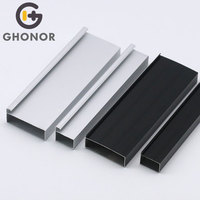 Profilés en aluminium pour armoires de cuisine, profilés en aluminium Gola, profilés de bordure en aluminium, bandes lumineuses LED pour armoires de cuisine avec poignée