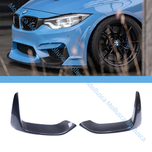 Pour la série M4 F82, coin avant en carbone véritable - Product Image 1
