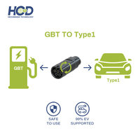 Adaptateur de charge pour véhicule électrique HCD 32A GBT vers SAE J1772 Type1, haute performance, 110V-250V