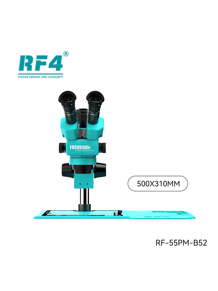 RF4 RF-6555PRO MAX - 6.5-55X Synchronous Zoom Stereo Microscope