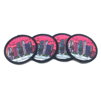 Patchs personnalisables par sublimation pour vêtements avec votre logo, badges thermocollants vierges par sublimation