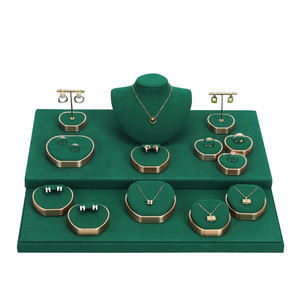 Nuevo Expositor de Joyería de Lujo para Exhibición de Joyas, Aretes, Collares, Anillos, Pulseras, Expositor de Joyería de Microfibra para Tienda - Product Image 2