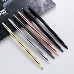 Bolígrafo de Metal Dorado de Lujo para Negocios, Impresión de Logotipo, Bolígrafo Personalizado con Logotipo, Bolígrafo de Metal Delgado con Mecanismo Giratorio - Product Image 2