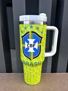 2026 pour Cheer <span class=keywords><strong>France</strong></span> Gobelets isothermes en acier inoxydable sous vide 40oz, thème Football, écologiques, pour voyage et bureau - Product Image 2