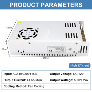 Fuente de Alimentación Conmutada ESann de 110V 220V <span class=keywords><strong>a</strong></span> 24V CC 1A 2A 5A 10A <span class=keywords><strong>15A</strong></span> 20A 30A 40A 50W 120W 240W 360W 500W 720W 800W 1000W - Product Image 2