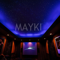 60x60cm ciel étoilé fibre optique panneau de plafond éclairage décoratif scintillant fibre optique étoile plafond kit lumières