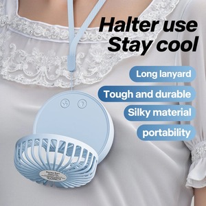 New Outdoor Neck-hanging Small <b>Spray</b> <b>Fan</b> Handheld Folding Wireless Portable Mini <b>Fan</b> Home Office Travel Cold <b>Fan</b> with Lanyard - Product Image 6