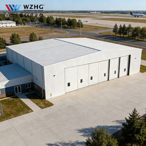 Hangar Prefabricado de Estructura de Acero Ligero, Rentable para la Industria Aeronáutica - Product Image 1