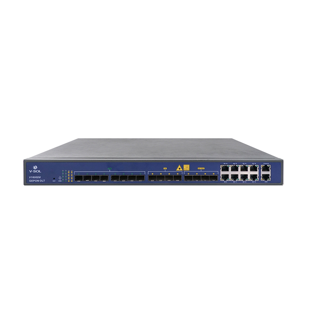 VSOL V1600D8 EPON OLT 8 Ports with 10G uplink port for FTTH Network Solution work with all brands ONU