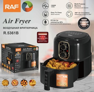 Friteuse à air électrique sans huile de 4,8 L avec circulation d'air chaud à 360 degrés et revêtement antiadhésif PFA pour usage domestique, garantie 1 an - Product Image 3