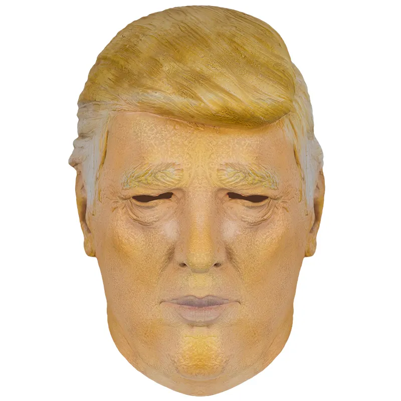Máscaras aterradoras de cara completa Disfraz de Halloween de látex suave Máscaras aterradoras de Trump