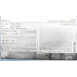 Débitmètre E+H H 50H22-1HU7/0, DN02 1/12' - Spécifications du produit - Product Image 6