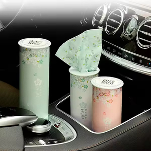 Caja de pañuelos redonda desechable de gran venta para coche, soporte para pañuelos con paquetes de papel de pulpa de madera virgen de 2, 3 y 4 capas, compatible con [modelos/uso]. - Product Image 4