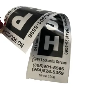 Etichette di pneumatici adesivi impermeabili personalizzate ad alta temperatura sigillano rotolo tondo in Pvc carta bianca etichetta di vulcanizzazione di lusso