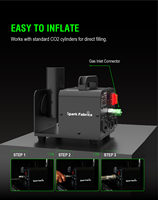 CO2 JET SF-C24 Machine à jet de CO2 miniature de 10 mètres avec contrôle DMX512, 24W AC110-240V, personnalisable, garantie 1 an, certifiée CE ROHS, en acier