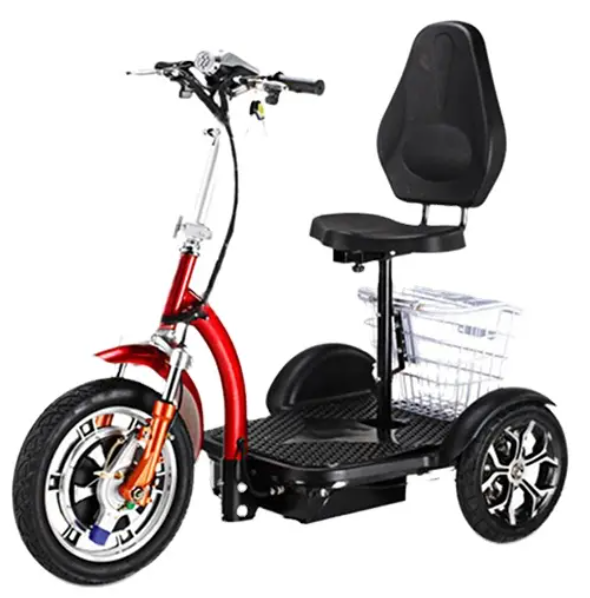 Zappy Electric Trike 48V 500W 3 Wheels Scooters Folding Electric Motorcycle E Scooter Adult With Basket Electric Trike Scooter