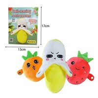 Jouet musical interactif éducatif en peluche personnalisé, banane, fraise, carotte, fruits, piano, instrument sensoriel musical, fonctionne sur piles