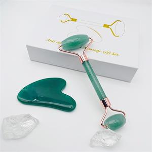 Rodillo Facial de Cuarzo Rosa, Herramienta de Cristal Rosa para Lifting Facial, Set de Rodillo de Jade y Guasha - Product Image 6