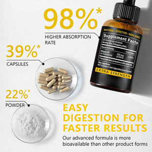 Solilan Vitamin D3 cairan Oral tetes Megadose 10000 IU organik Vitamin D3 untuk dewasa anak-anak remaja dukungan kekebalan tubuh kesehatan tulang - Product Image 3