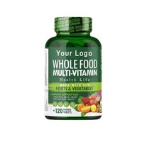 Capsules multivitaminées pour adultes à base de fruits et légumes, complément alimentaire superalimentaire à base d'aliments entiers pour soutenir le système immunitaire et la santé intestinale