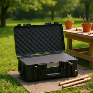 Caja de Almacenamiento de Herramientas Resistente a la Intemperie de 1.58 Pies Cúbicos con Ruedas y Asas para Uso en Exteriores - Product Image 2