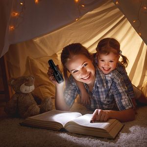 Lampe torche LED puissante 1000 lumens, zoomable, en aluminium, rechargeable par USB, portable, pour le camping, avec fonction de banque d'alimentation - Product Image 2