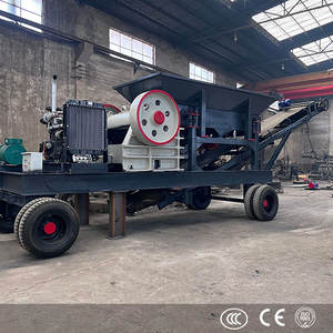 Buen uso pequeña máquina trituradora de piedra trituradora de mandíbula móvil con diesel para la venta - Product Image 5