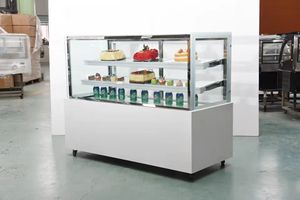 Refrigerador de Exhibición para Pastelería, Refrigerador de Panadería con Enfriamiento por Aire, Vitrina Refrigerada con Apertura Frontal para Pasteles - Product Image 2