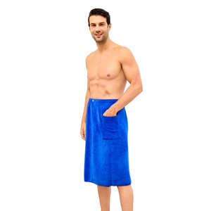 Bath <b>Towel</b> Wearable Men's Quick-Dry <b>Towel</b> Super Absorbent <b>Microfiber</b> Pajamas Nightwear Short Pants with Side Split - Product Image 5